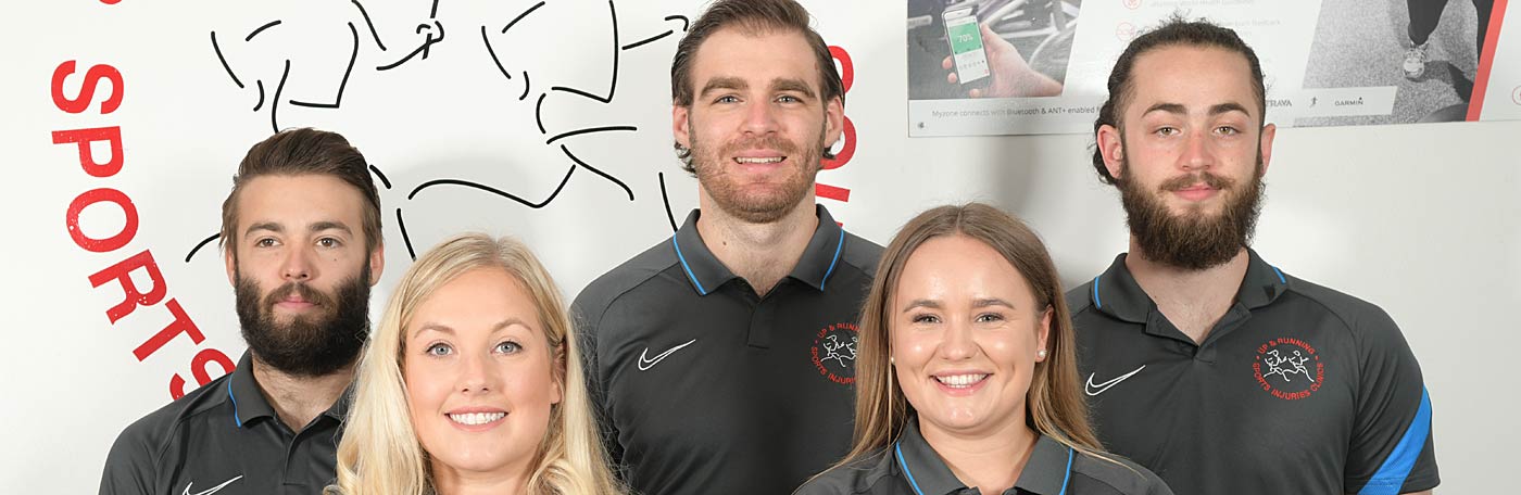 physio staff at up and running